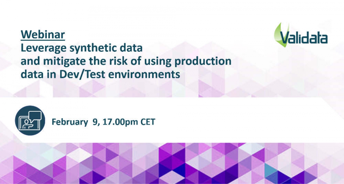 Leverage synthetic data and mitigate the risk of using production data in Dev/Test environments